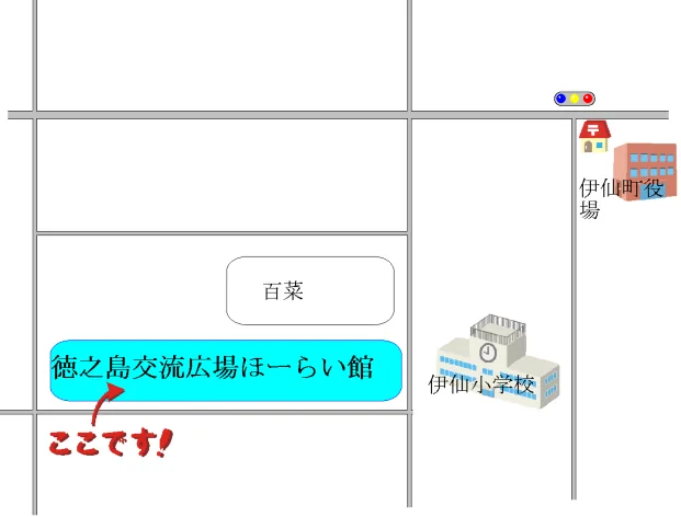 伊仙法務局証明サービスセンターの案内図（出典: 法務省法務局公式サイト）