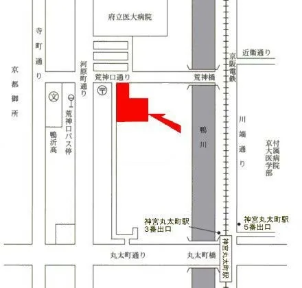 京都地方法務局本局の案内図（出典: 法務省法務局公式サイト）