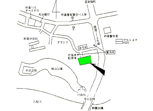 大分地方法務局杵築支局の案内図（出典: 法務省法務局公式サイト）
