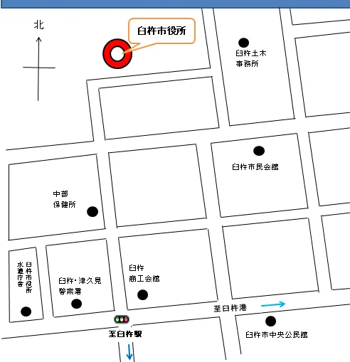臼杵法務局証明サービスセンターの案内図（出典: 法務省法務局公式サイト）